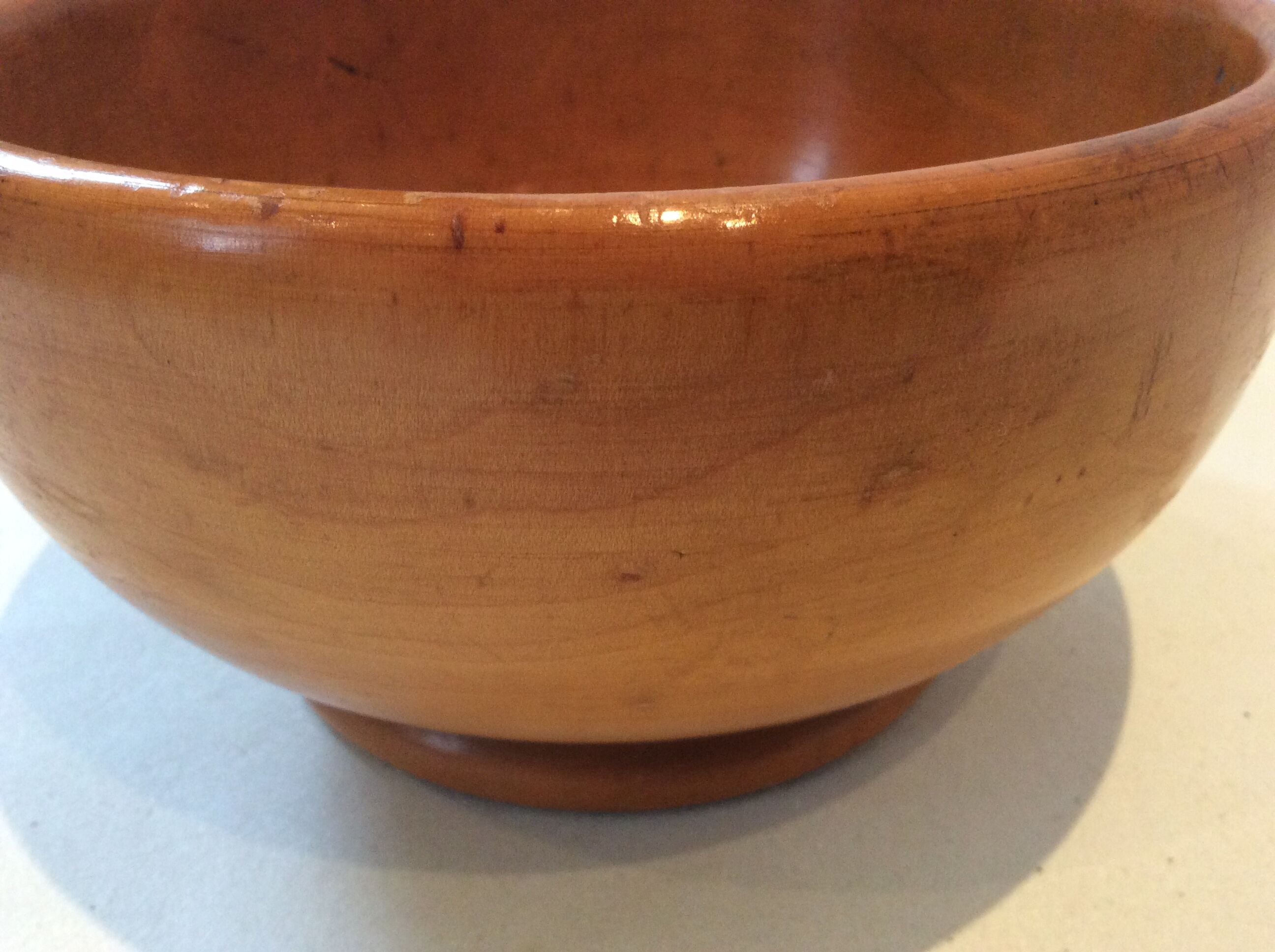 Wooden salad bowl