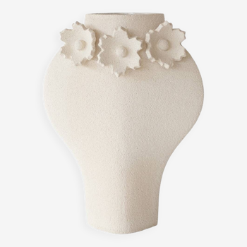 Ceramic Vase 'Sculptural Flowers - Dal'