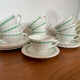 Set of 10 coffee cups 1930