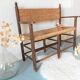 Banc en paille
