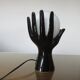 Black ceramic lamp in the shape of hands 70s