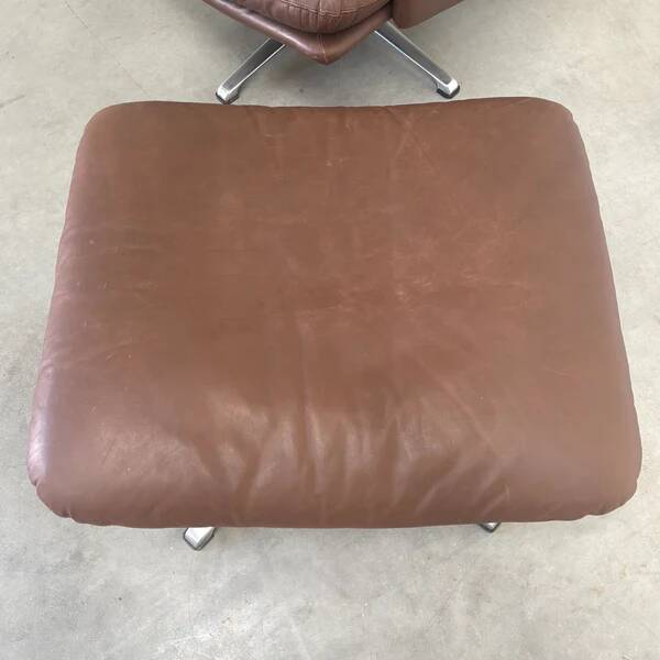 Lounge chair with hocker by Carl Straub, 1960s