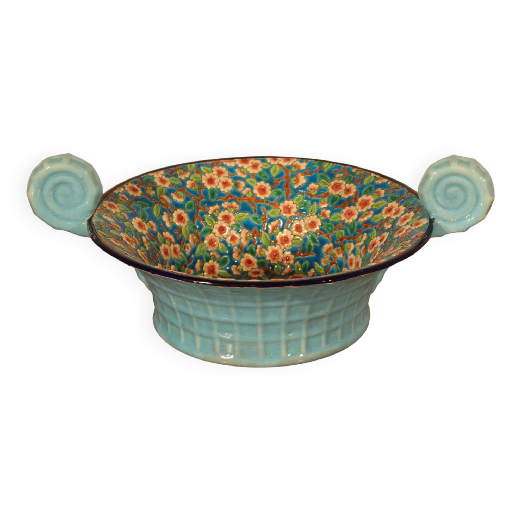 Coupe art déco des émaux de Longwy