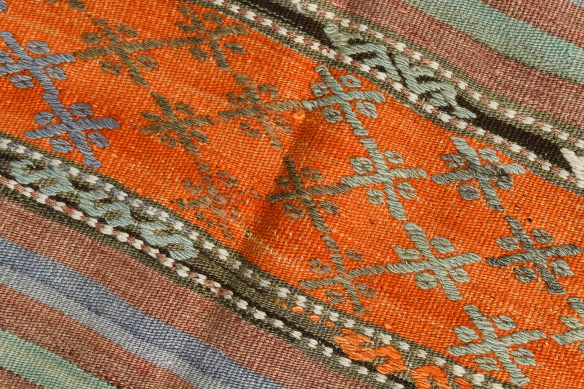 6x9 Soft Colors Persian Kilim Rug, 179x267Cm Anatolian Rug