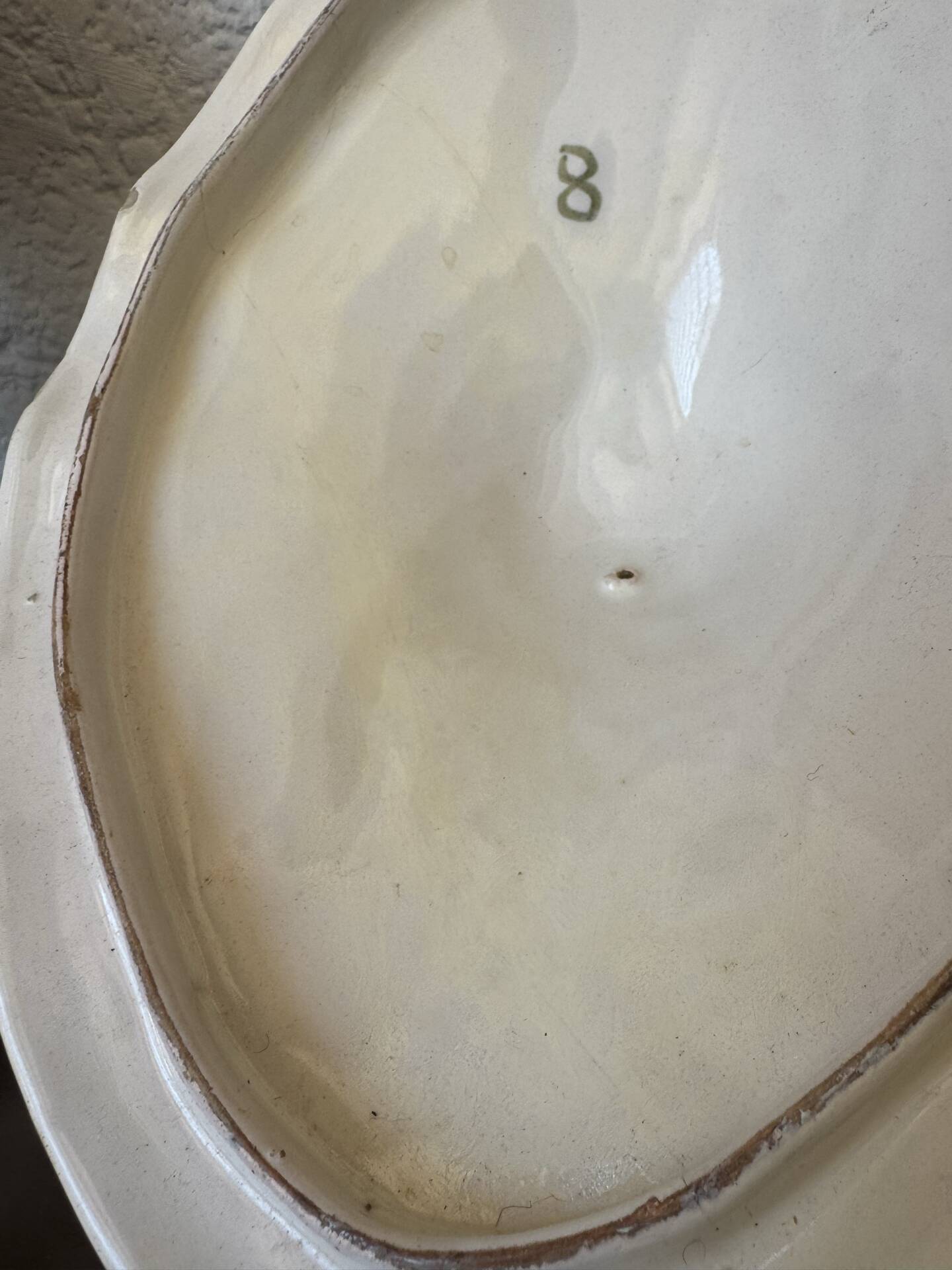 Moustiers earthenware vegetable dish 18th century