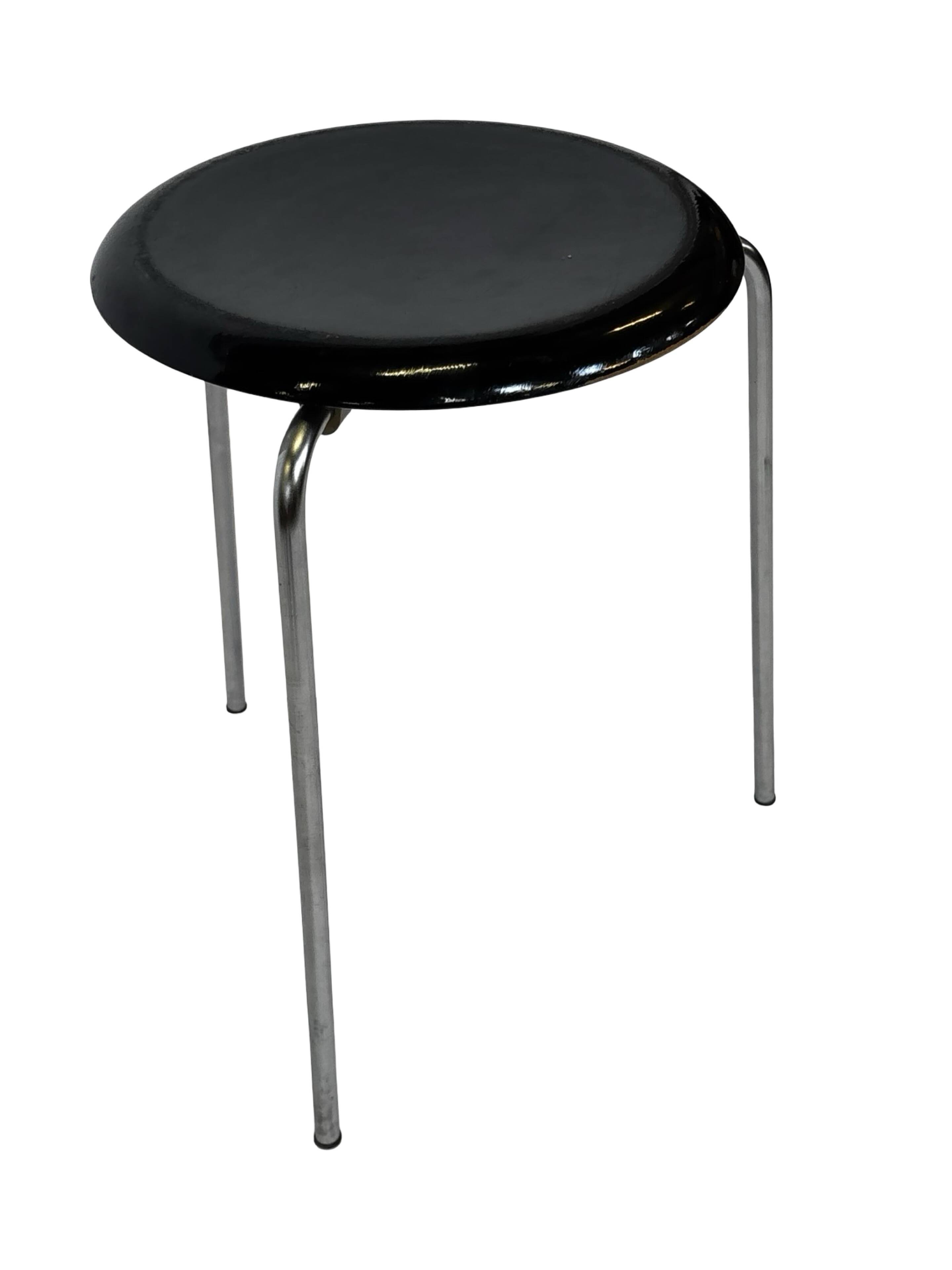 Vintage Fritz Hansen Dot Stool Arne Jacobsen Danish Design