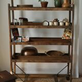 Vintage rolling shelf craft furniture