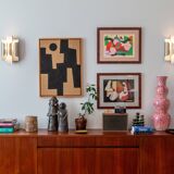 Vintage enfilade Paul Geoffroy 1960 – rosewood – 240 cm – very good condition