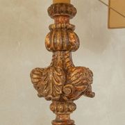 Lampe de table baroque, fabriquée à la main dans les années 1960