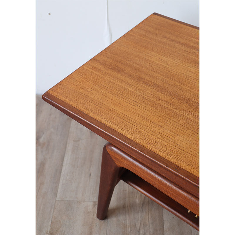 Scandinavian teak coffee table Samcom 1960 edition
