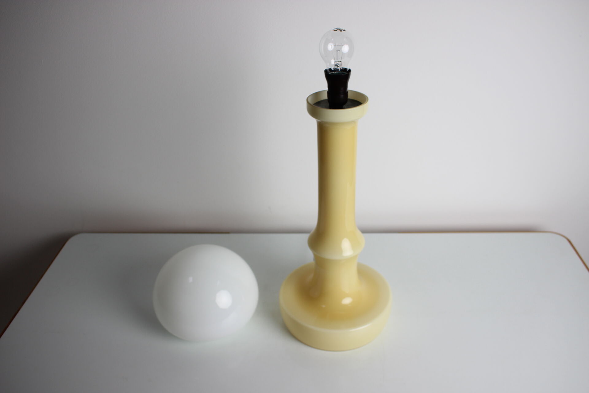 Mid-century  all glass table lamp designed by Ivan Jakeš, 1970's.
