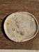Oval petrified wood dish or bowl with grey edges D28x24 -3779