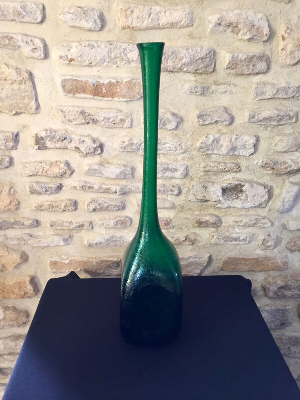 Vase bouteille murano vintage