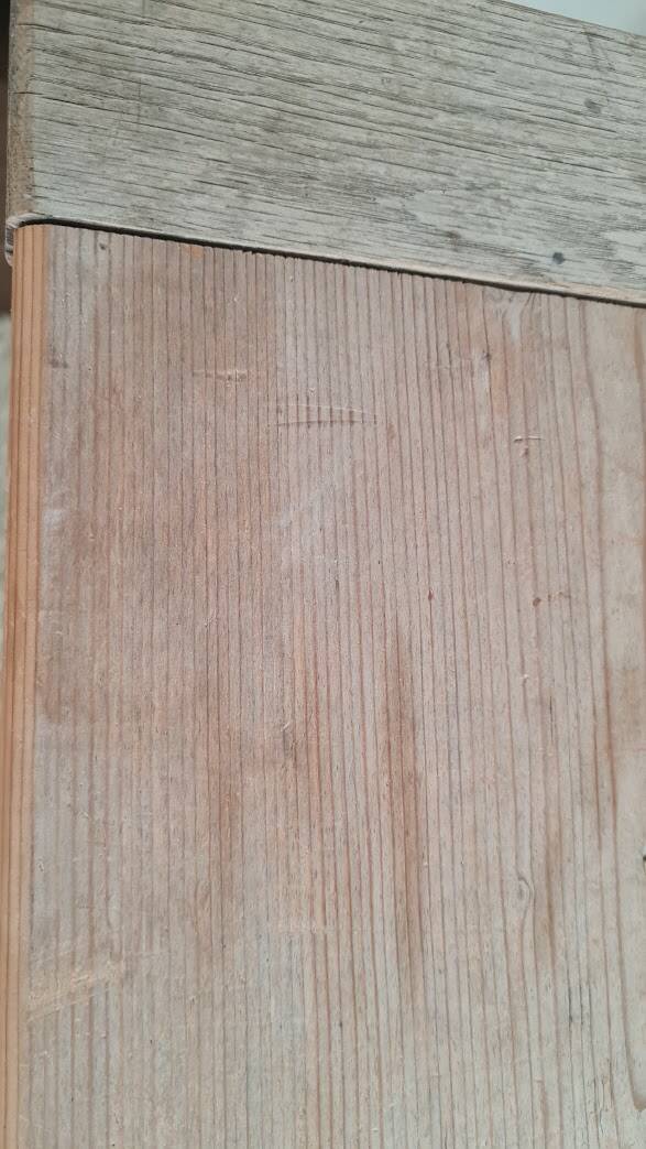 Wood and metal desk circa the 1950s.