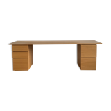 Veneered oak desk