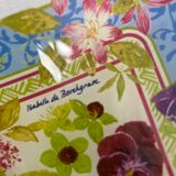 Tray 36x46cm signed gien flower pattern