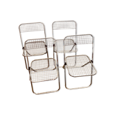 4 chaise pliantes chromées de Talin Cornedo