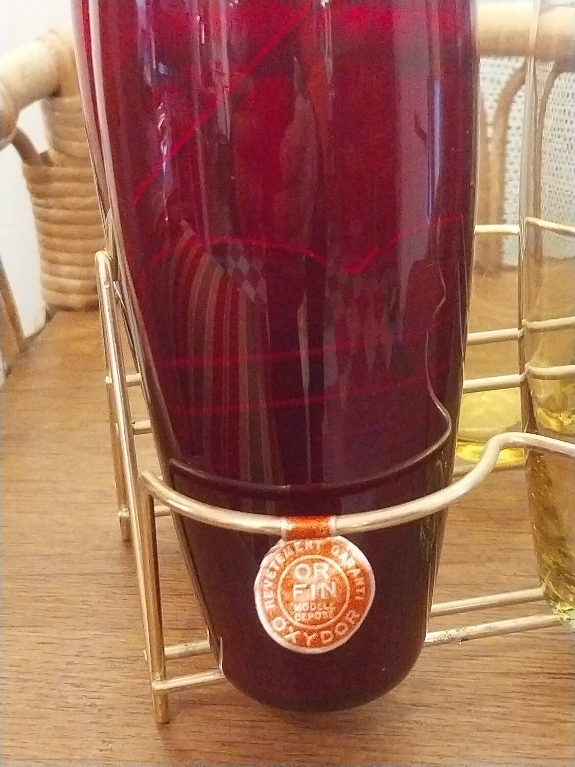 Service à orangeade et son présentoir