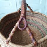Large artisanal bolga basket from ghana