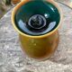 Ancien vase en cristal soufflé marbré