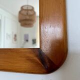 Vintage 70s pine mirror