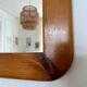 Vintage 70s pine mirror