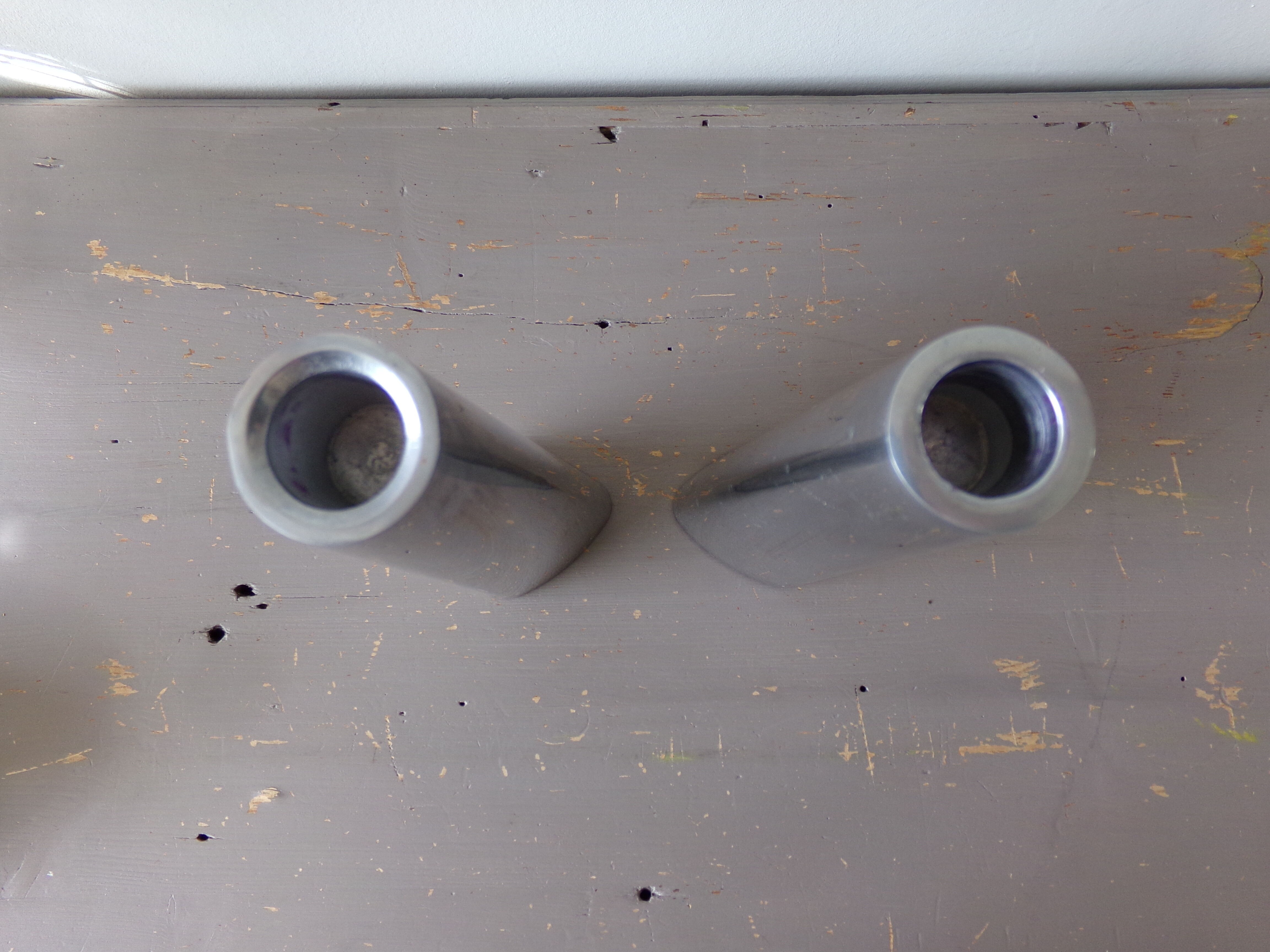 Bougoirs Ikea en aluminium