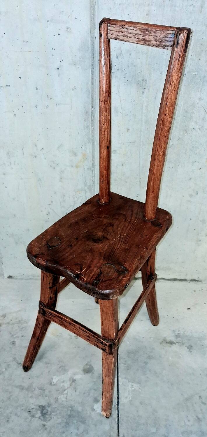 Alpine chair, folk art from Savoy