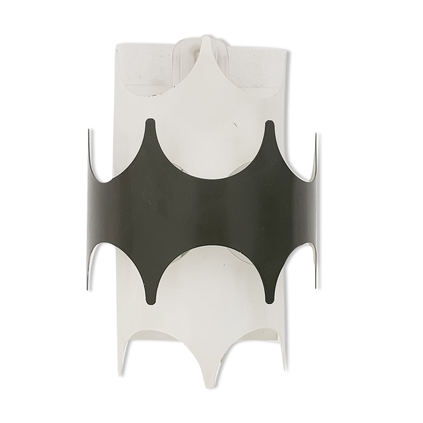 Green and white metal wall scone by Doria, Germany, 1950's