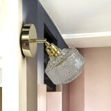 Gold tilting wall light