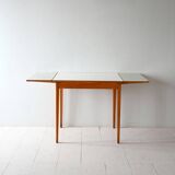 Table vintage scandinave en teck et formica