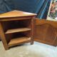 Corner wardrobe in solid wood rustic style