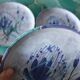 Three dessert plates signed Le Brescon Vallauris 60's