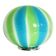 Contemporary Milky, Blue and Green Sphere Table Lamp in Murano Glass