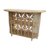 Peacock rattan bar
