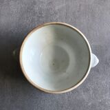Soupière ancienne en faïence blanche de Geoffroy et Cie