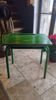 1960 school desk on original green paint