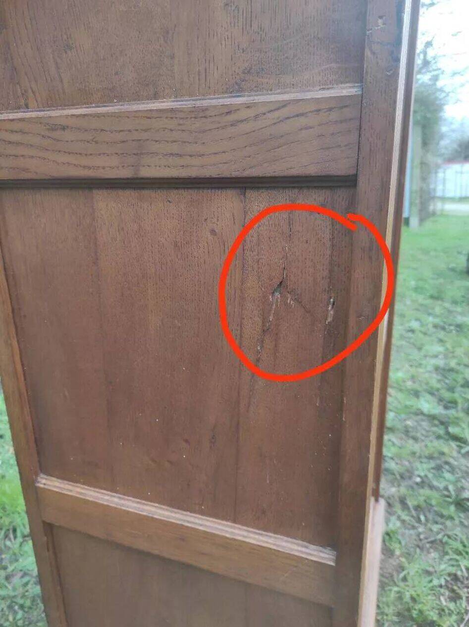 Glass-fronted Parisian wardrobe