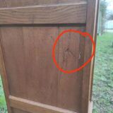 Glass-fronted Parisian wardrobe