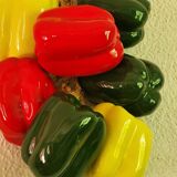 Cluster of ceramic peppers