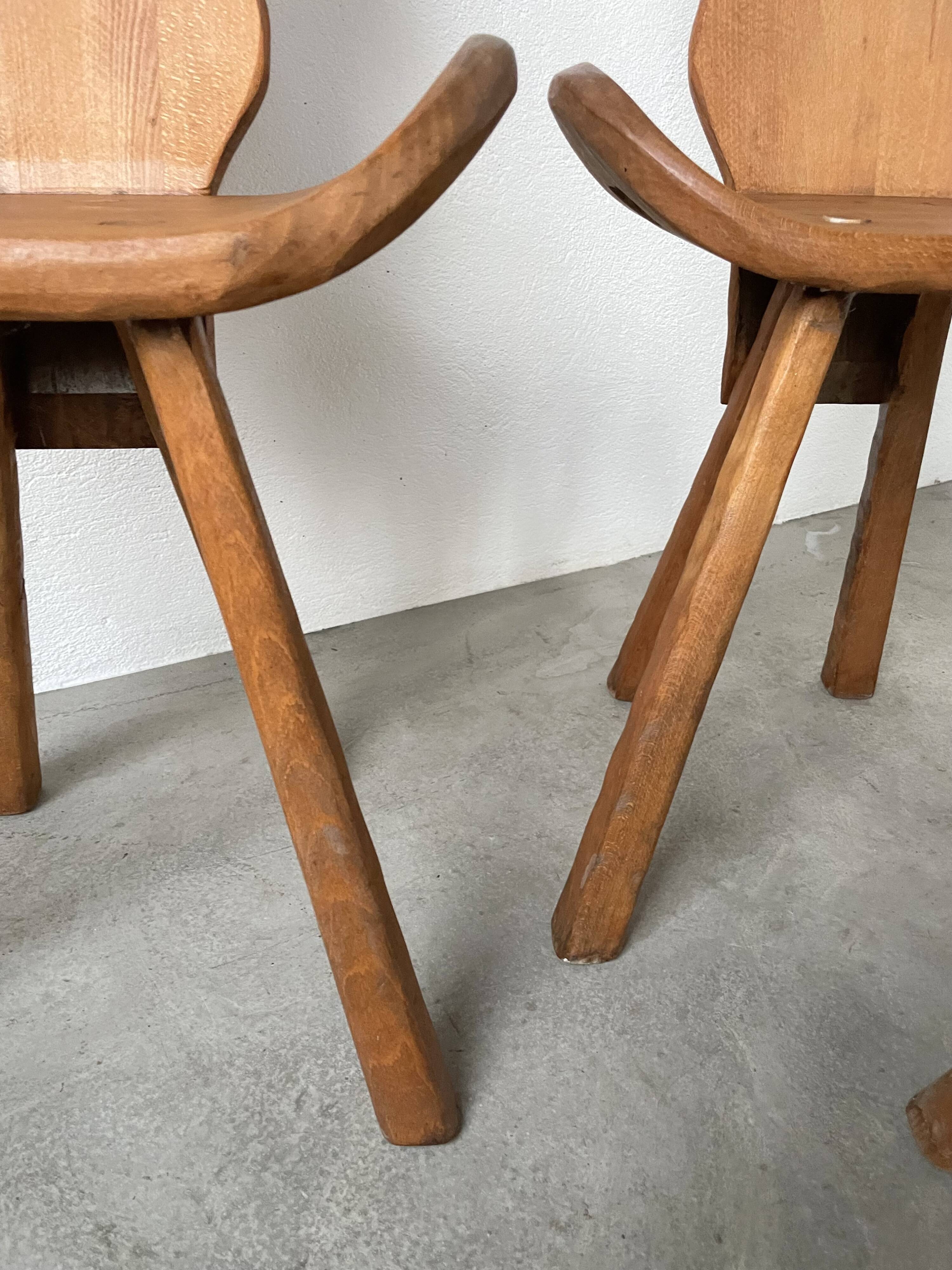 Oak mountain chalet chairs