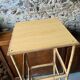 Vintage rattan and glass shelf