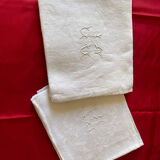 Lot de serviettes  monogrammes JG