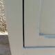 Vintage Parisian cupboard with 1 door, 1 drawer, reimagined in grey-green.
