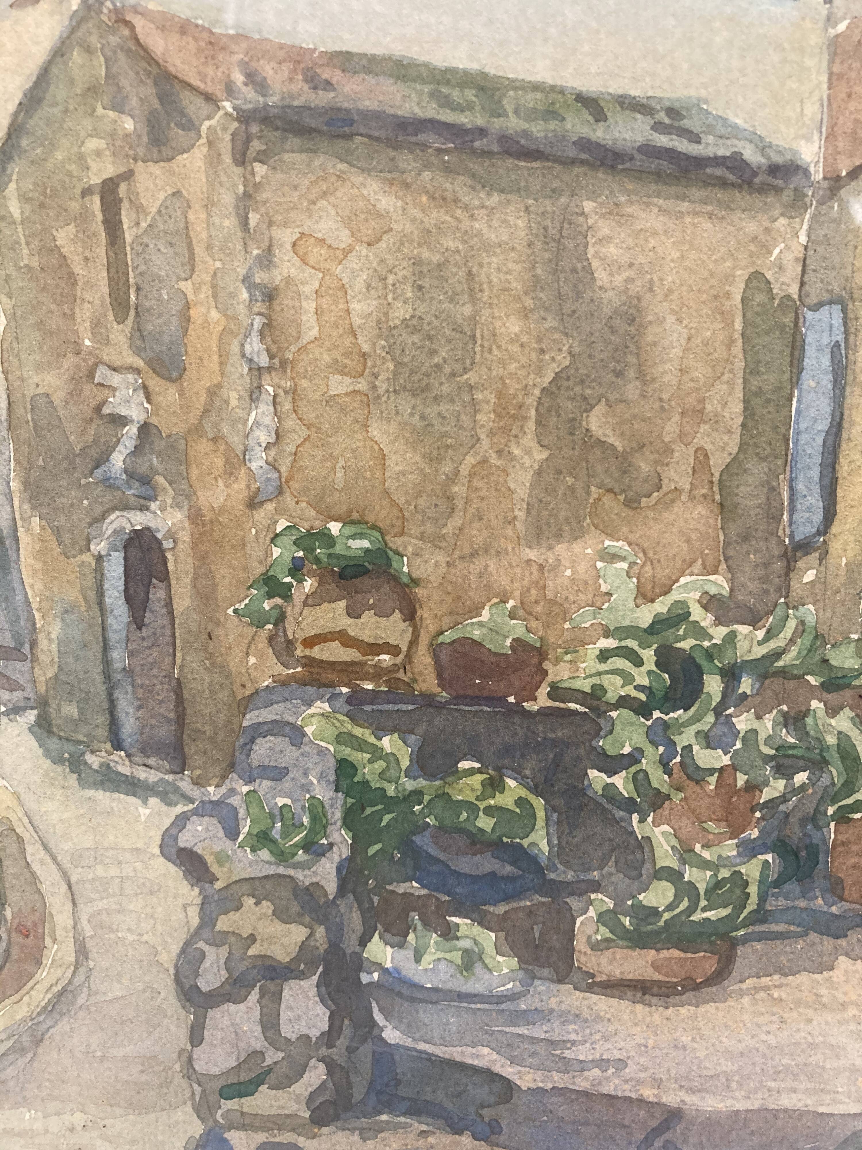 Aquarelle encadrée