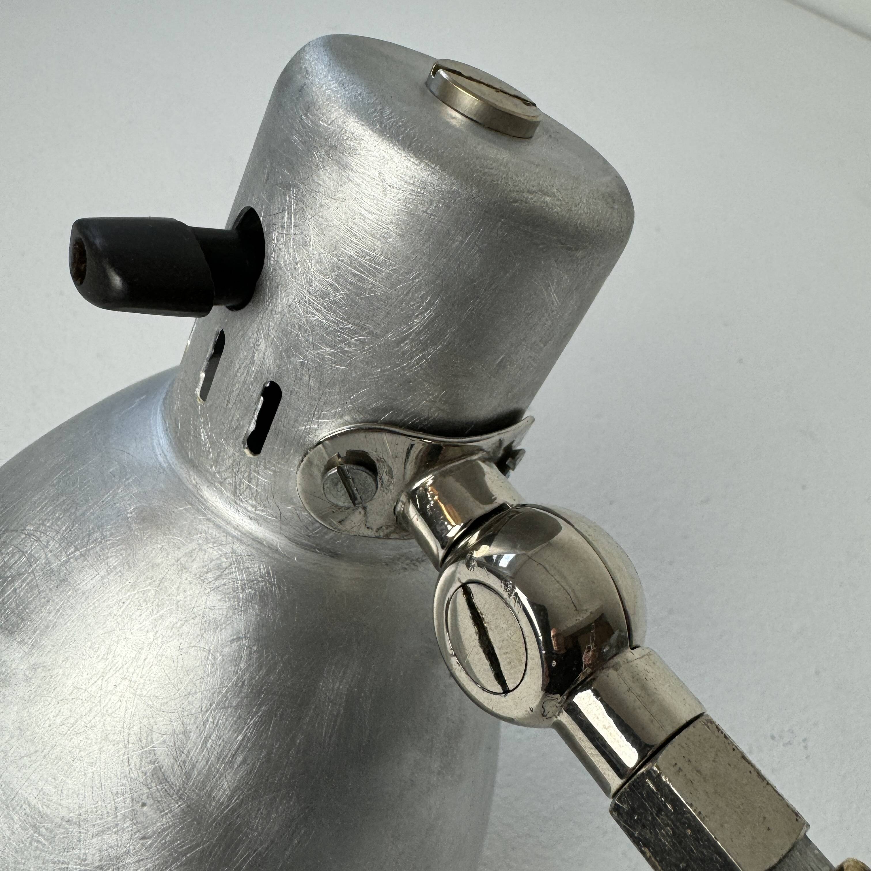 Old large industrial accordion wall lamp