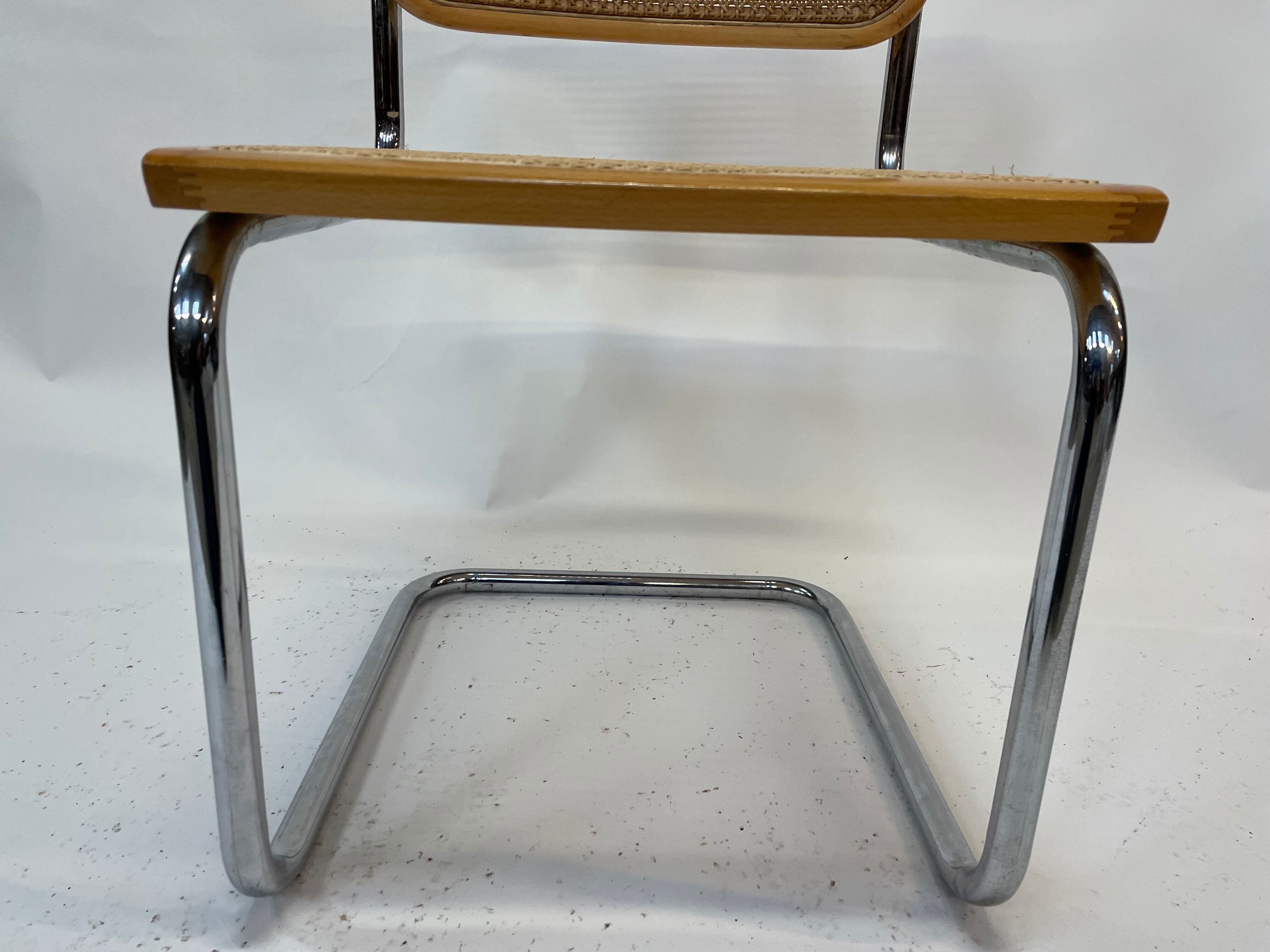 Cesca design chair b32 model in chrome