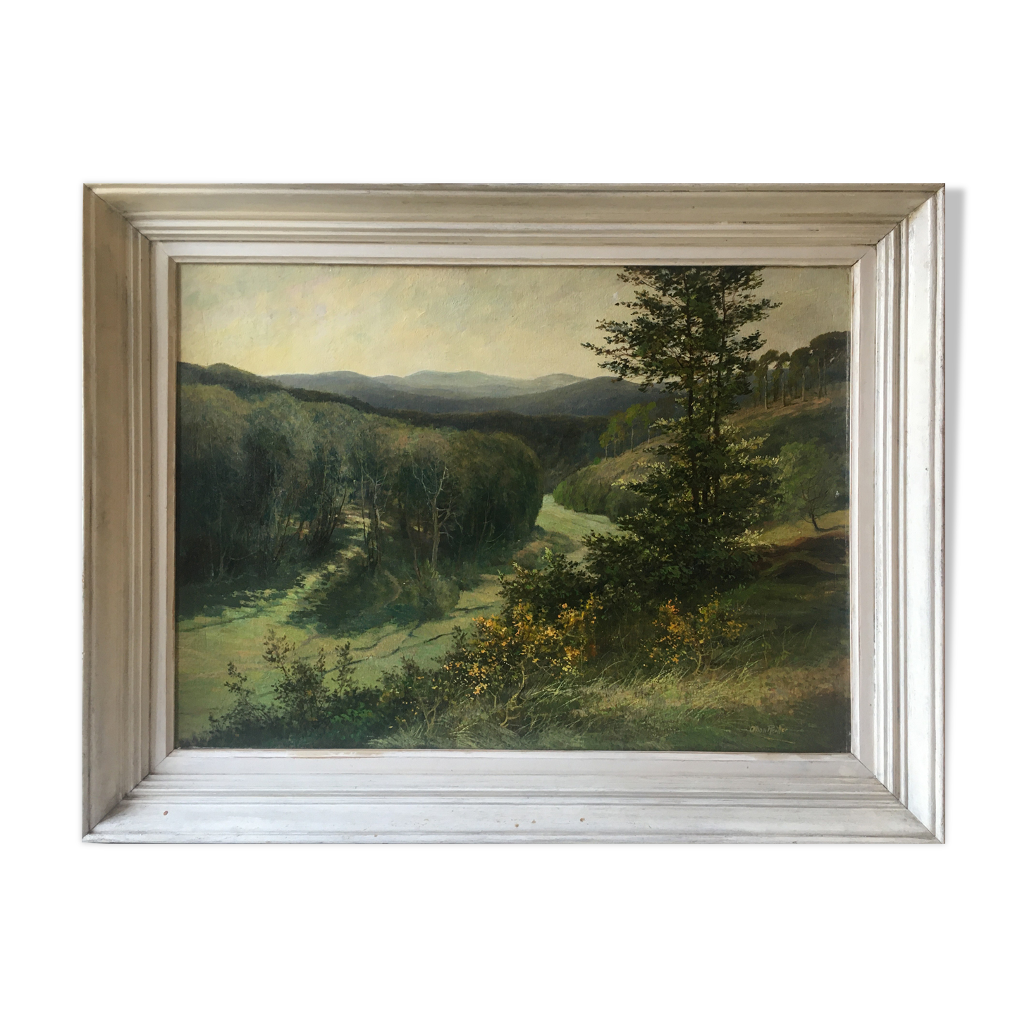 HSP painting "Tree Valley Landscape" by Othon Pfeiffer