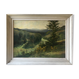 HSP painting "Tree Valley Landscape" by Othon Pfeiffer