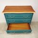 Vintage cherry wood commode refurbished